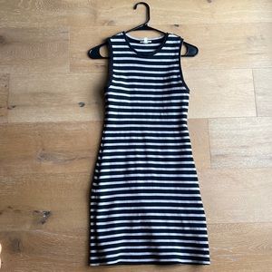 Wilfred Seymour dress black and grey stripes